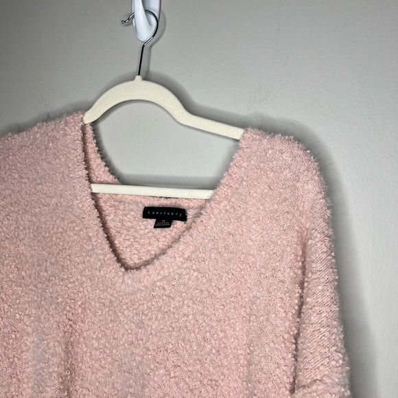 Sanctuary Teddy Fleece Sweater in Pink - Picture 3 of 7